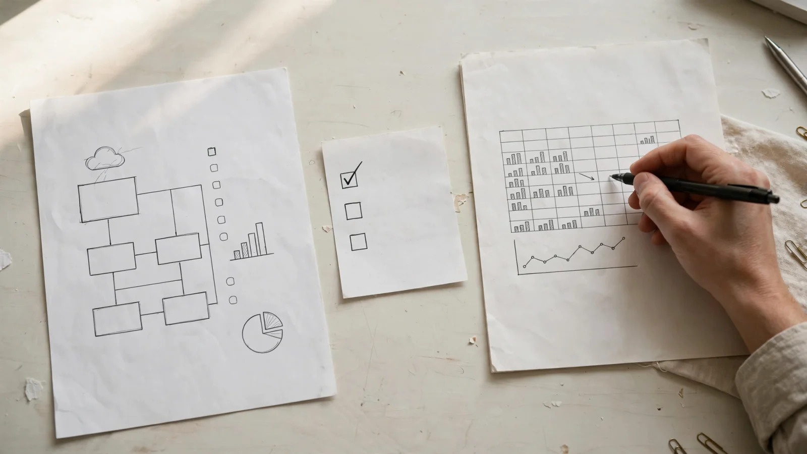 An estimated EC2 configuration sheet set apart from measured post-change results and a verification checklist