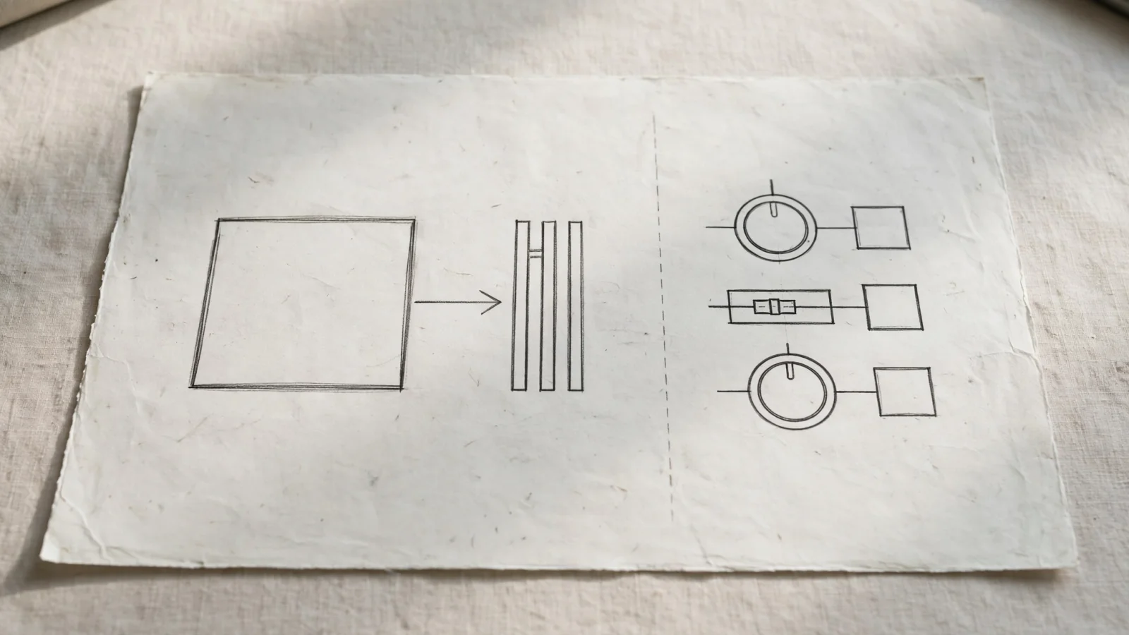 A diagram contrasting one volume whose performance grows with its size against separate dials for capacity, IOPS and throughput.