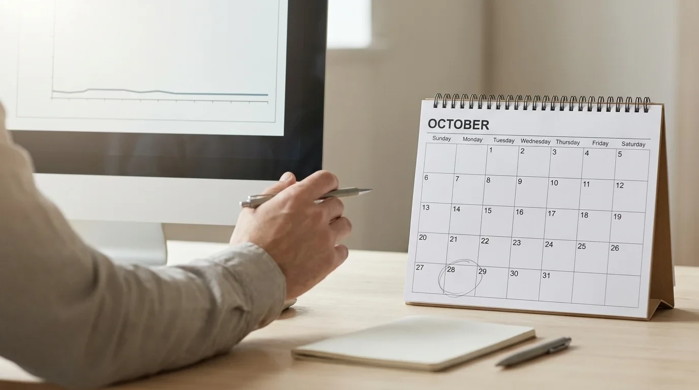 An engineer compares a short VM utilization trace with a workload calendar and spots a month-end peak missing from the sample